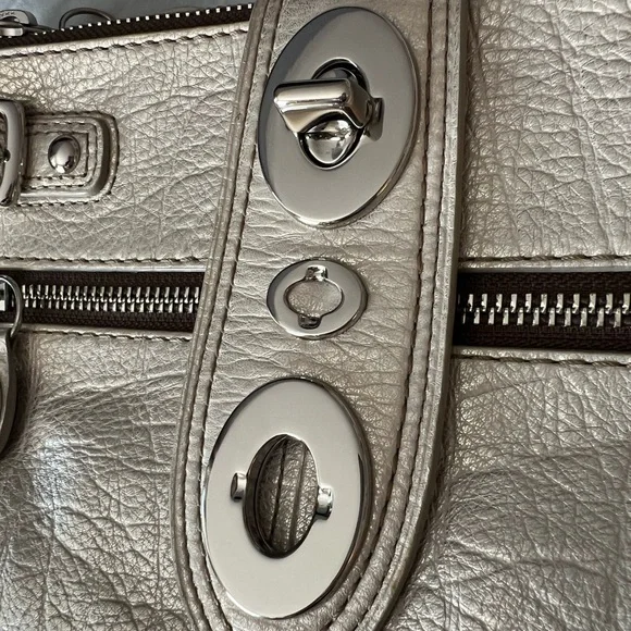 RARE Vintage Coach Legacy Metallic Leather Bridgit Clutch Purse Limited Edition - Picture 16 of 16